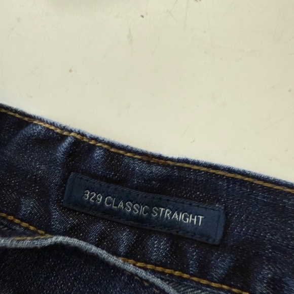 Lucky Brand 329 Classic Straight Leg Dark Wash Denim Jeans Mens 42 x 34 Stretch - Picture 6 of 13